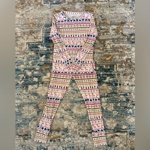 Gap Kids Holiday Rainbow Fair Isle Pajama Set size 6